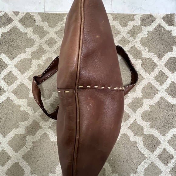 Adrienne Vittadini Brown Leather Handbag - Picture 5 of 12